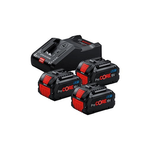 Conjunto 3 baterias ProCORE18V 8.0Ah + carregador GAL 18V-160 BOSCH  1