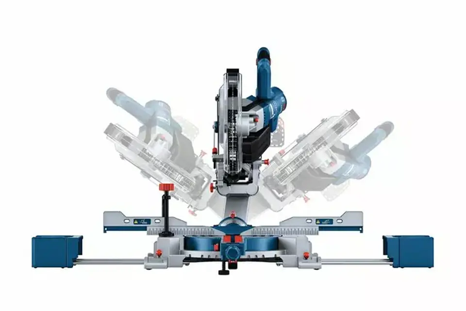 Serra de meia esquadria sem fio BITURBO GCM 18V-254 D BOSCH  4