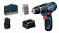 Aparafusadora/Berbequim com percussão GSB 12V-15 com 2 baterias + 25 ACC BOSCH - vignette 1