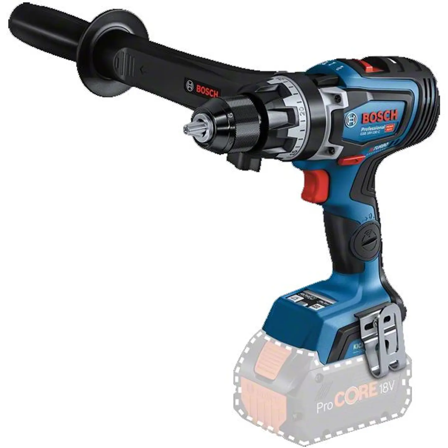 Aparafusadora/Berbequim com Percussão BITURBO GSB 18V-150 C + 3 Baterias ProCORE18V 8.0Ah BOSCH 2