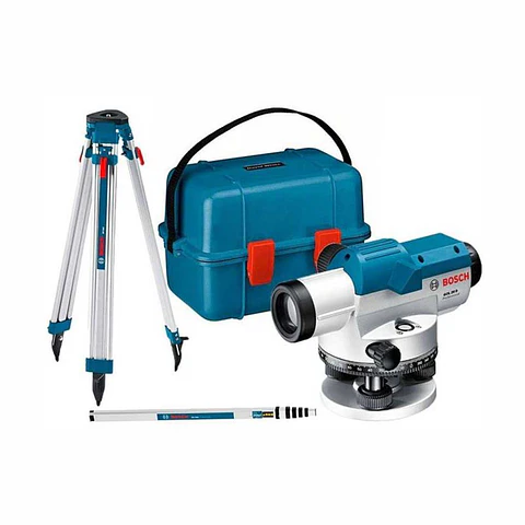 Nivel ótico GOL 26 D + Tripé BT 160 + Régua GR 500 BOSCH
