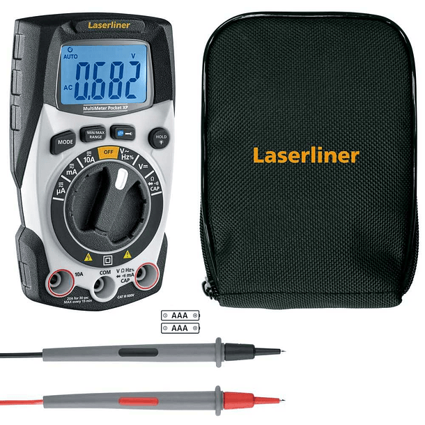 Multímetro profissional de bolso MultiMeter Pocket XP LASERLINER 2