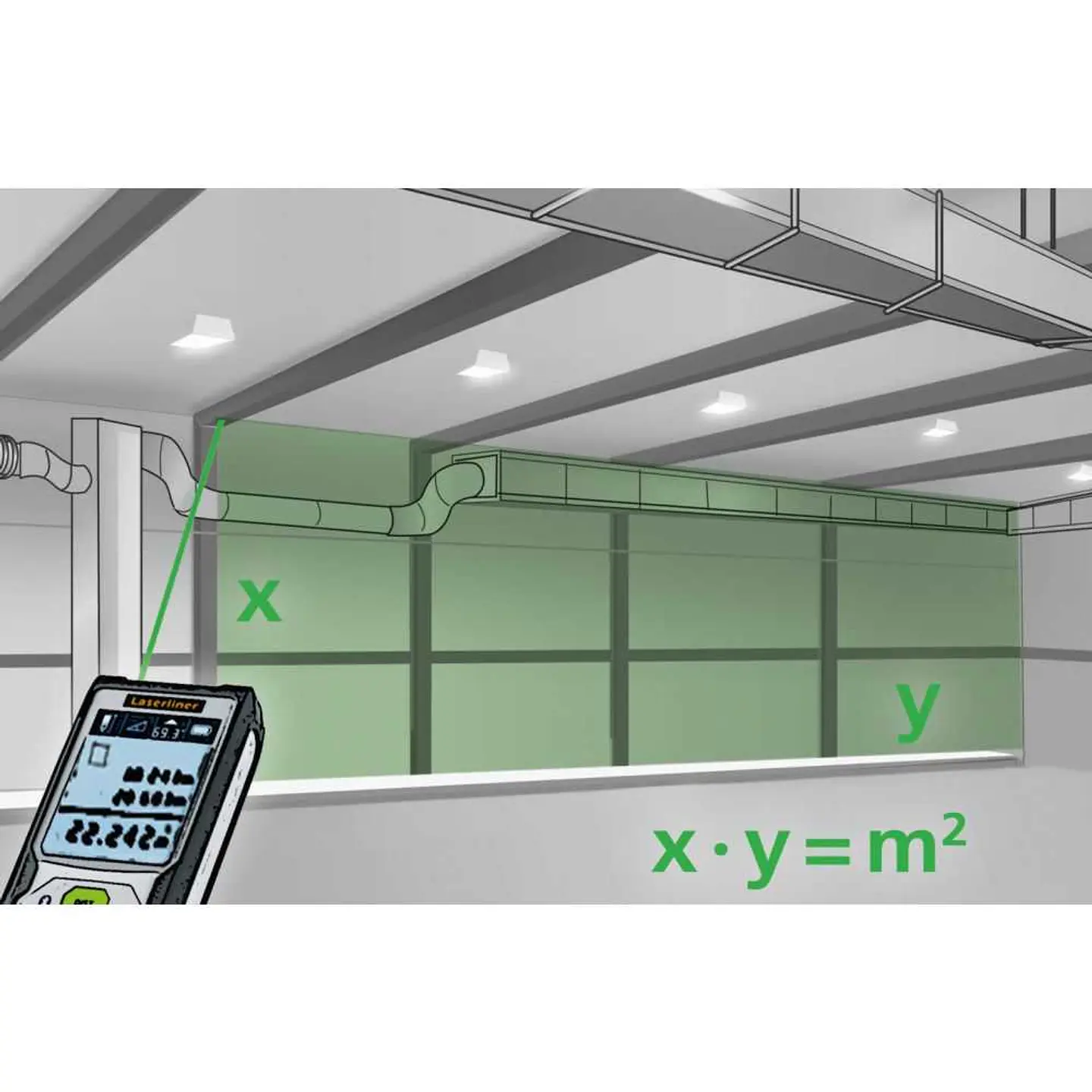 Medidor de Distancias LASER verde 70m LaserRange-Master Gi7 Pro LASERLINER 5