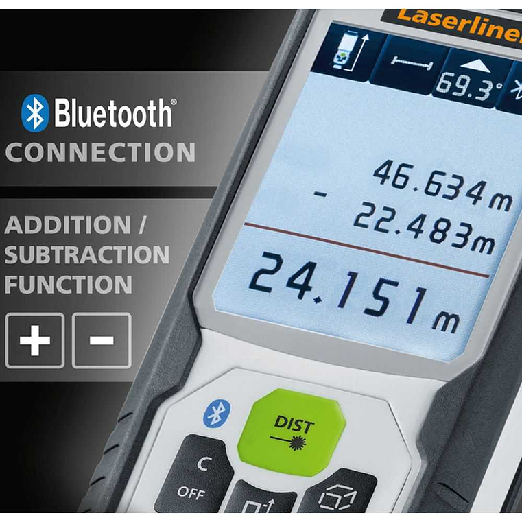 Medidor de Distancias LASER verde 70m LaserRange-Master Gi7 Pro LASERLINER 7