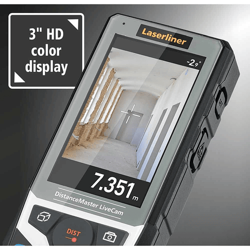 Medidor de distancias LASER 150m com câmara HD DistanceMaster LiveCam LASERLINER 7