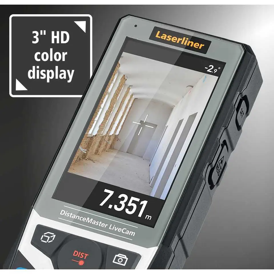 Medidor de distancias LASER 150m com câmara HD DistanceMaster LiveCam LASERLINER 7