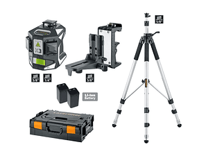 Nivel laser 3 Linhas Verdes + Tripé 300 cm X3-Laser Pro Set 1 LASERLINER
