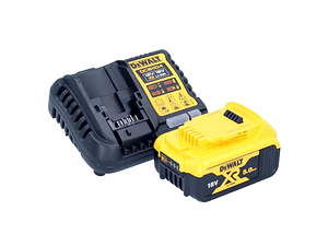 Kit 1 Baterias carril Li-Lon XR18V-5,0 Ah + Carregador DCB1104P1 DEWALT