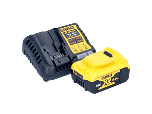 Kit 1 Baterias carril Li-Lon XR18V-5,0 Ah + Carregador DCB1104P1 DEWALT