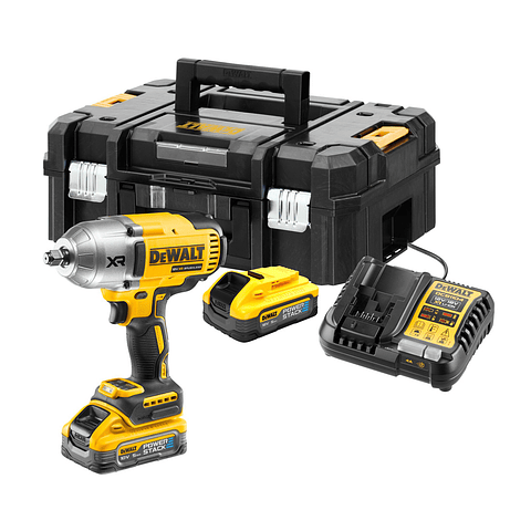 Aparafusadora Impacto sem Escovas XR18V 1/2" + 2 Baterias PowerStack 5,0 Ah DCF900H2T DEWALT