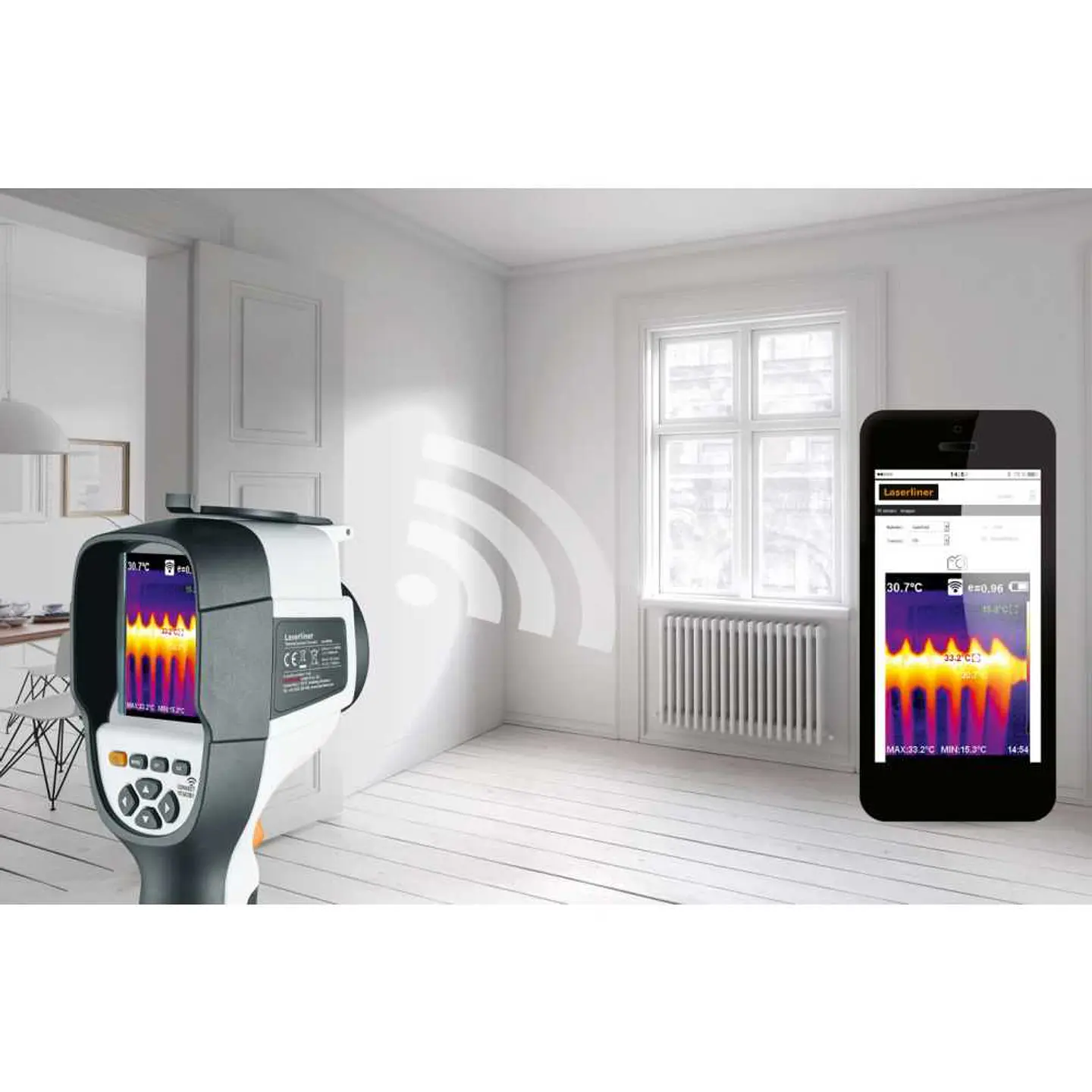 Câmara térmica ThermoCamera Connect LASERLINER 3