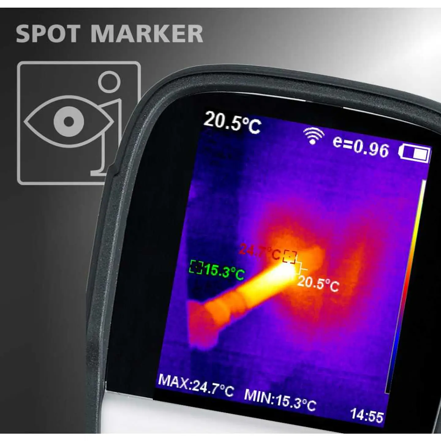 Câmara térmica ThermoCamera Connect LASERLINER 6