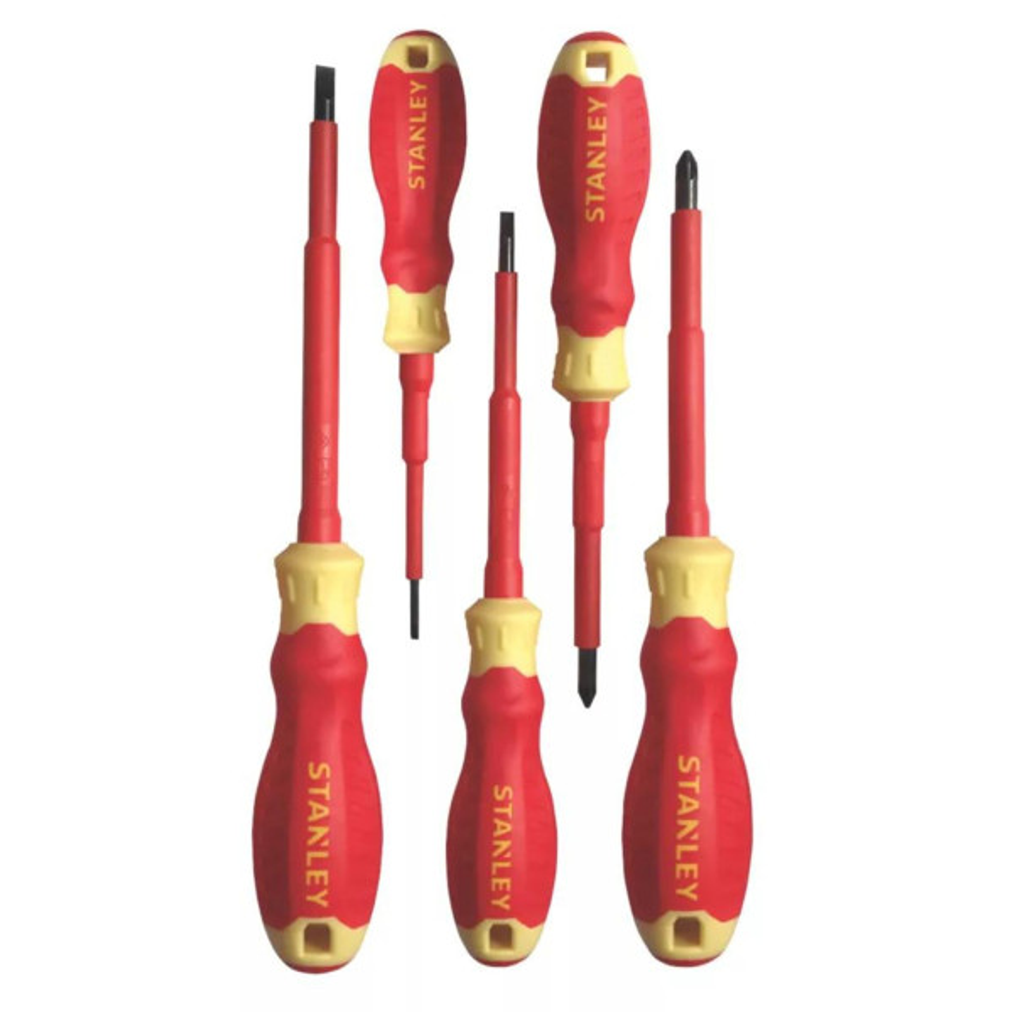 Jogo de 5 Chaves de Fenda e Poz Isolados STHT65556-0 CUSHION-GRIP STANLEY 2