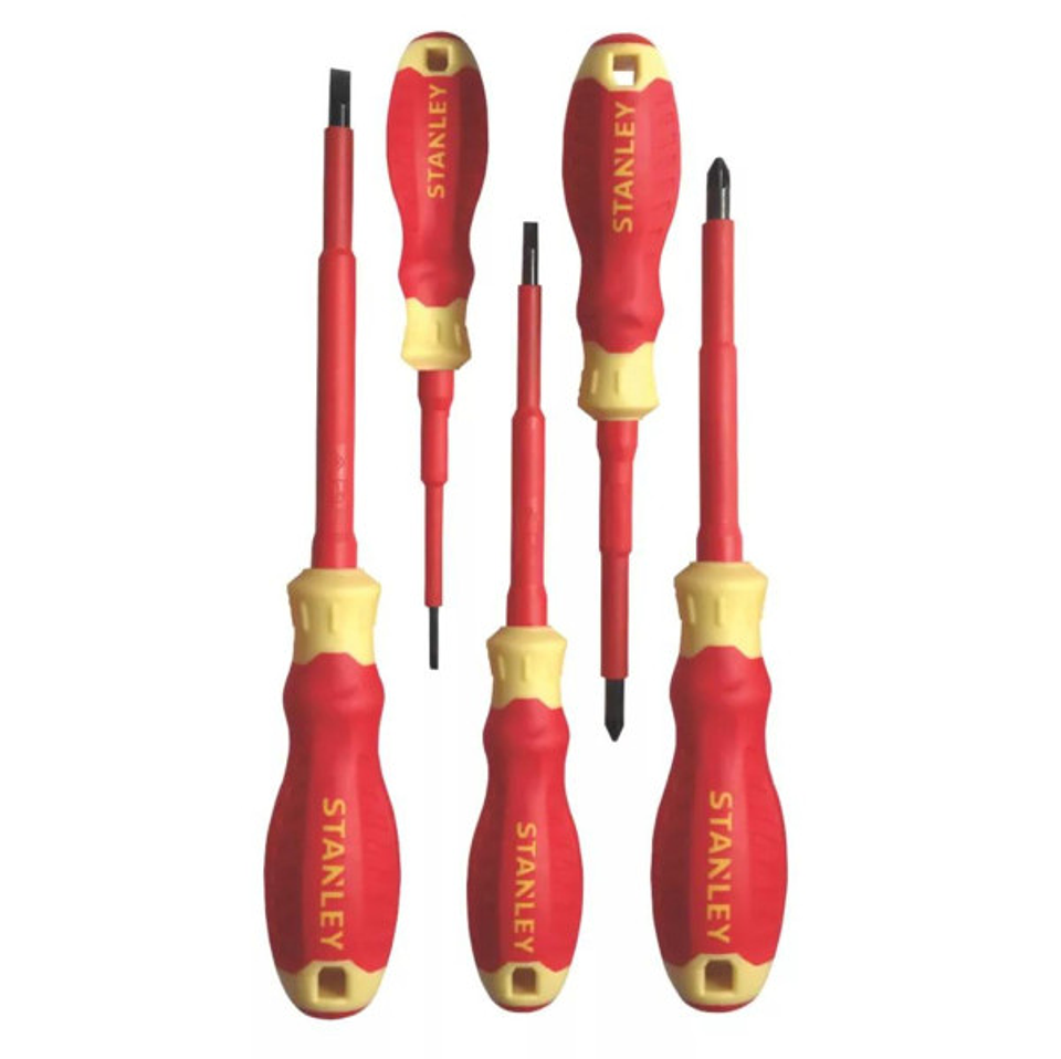 Jogo de 5 Chaves de Fenda e Poz Isolados STHT65556-0 CUSHION-GRIP STANLEY 2