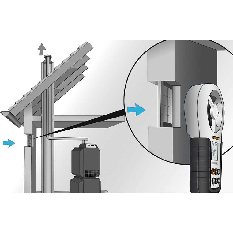 Medidor de fluxo de ar AirflowTest-Master LASERLINER 7