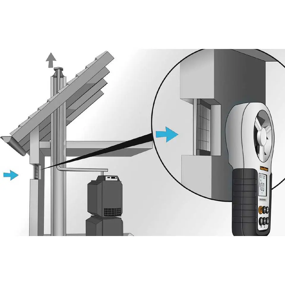 Medidor de fluxo de ar AirflowTest-Master LASERLINER 7