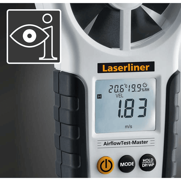 Medidor de fluxo de ar AirflowTest-Master LASERLINER 5