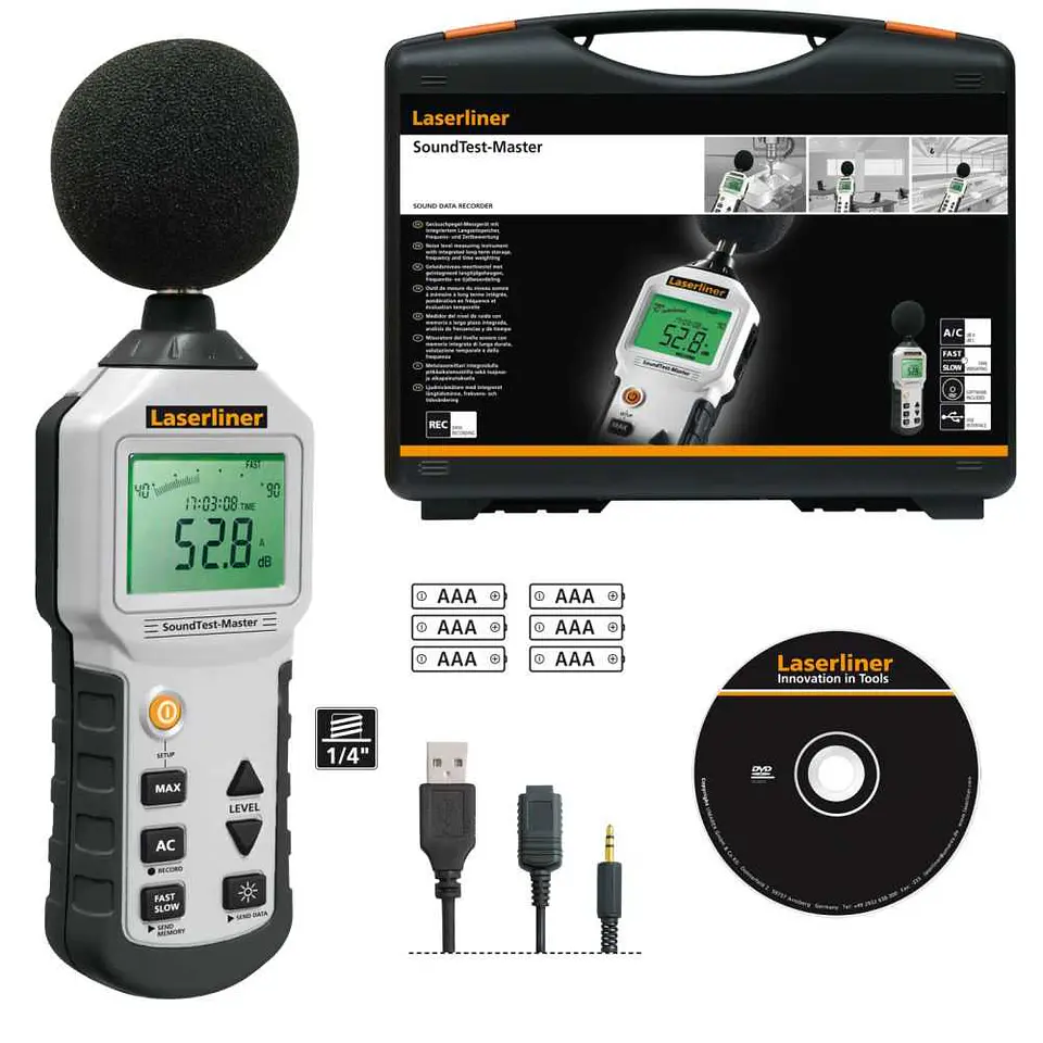 Medidor do nível sonoro SoundTest-Master LASERLINER 2