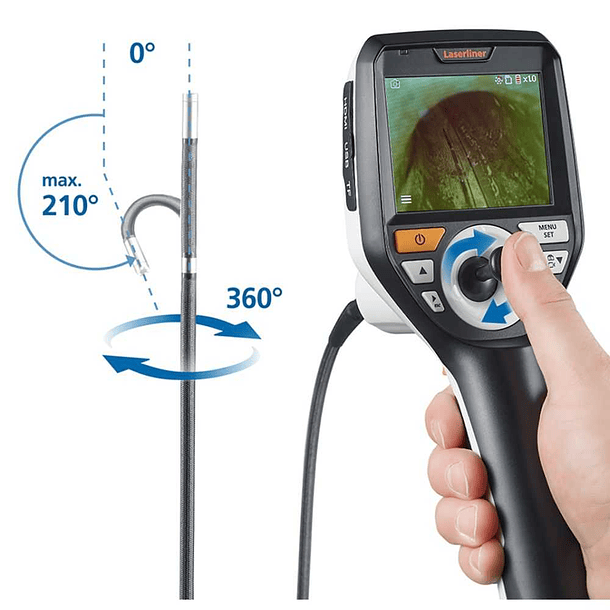 Sistema de inspecção por video com cabeça móvel VideoInspector 3D LASERLINER 4