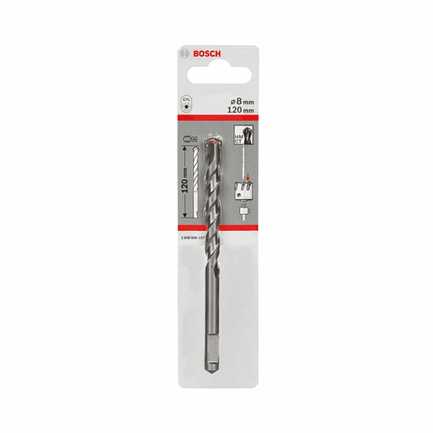 Broca de centrar para adaptador sextavado e SDS plus 8x120mm BOSCH