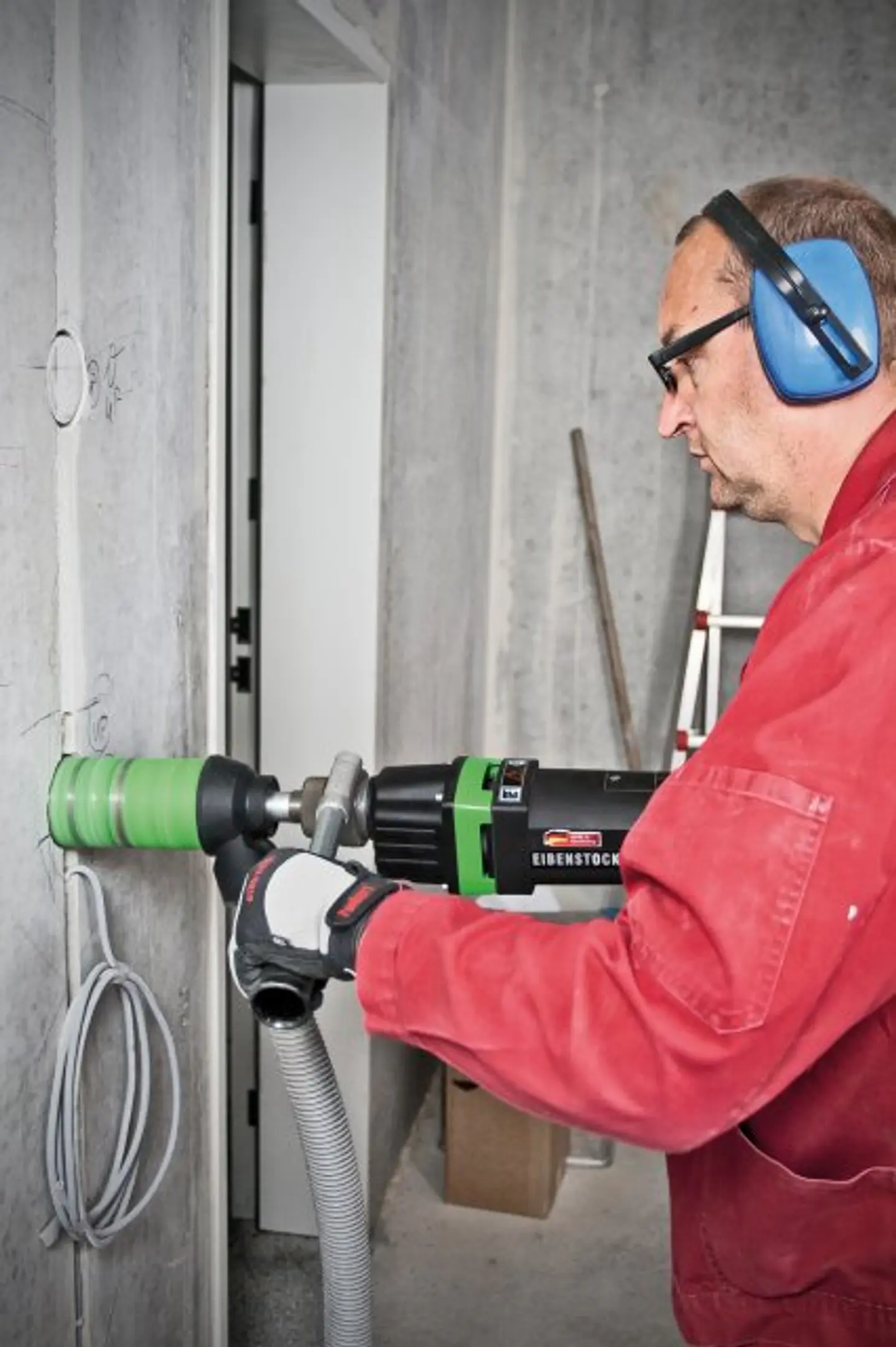 Maquina de Perfuração de Núcleo Seco Diamante com impacto Macio ESD 1801 EIBENSTOCK 3