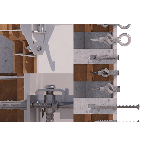 Bucha universal de Nylon TN4S (caixa) INDEX 2