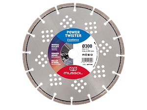 Disco de Diamante para Betão Armado Power Twister MUSSOL