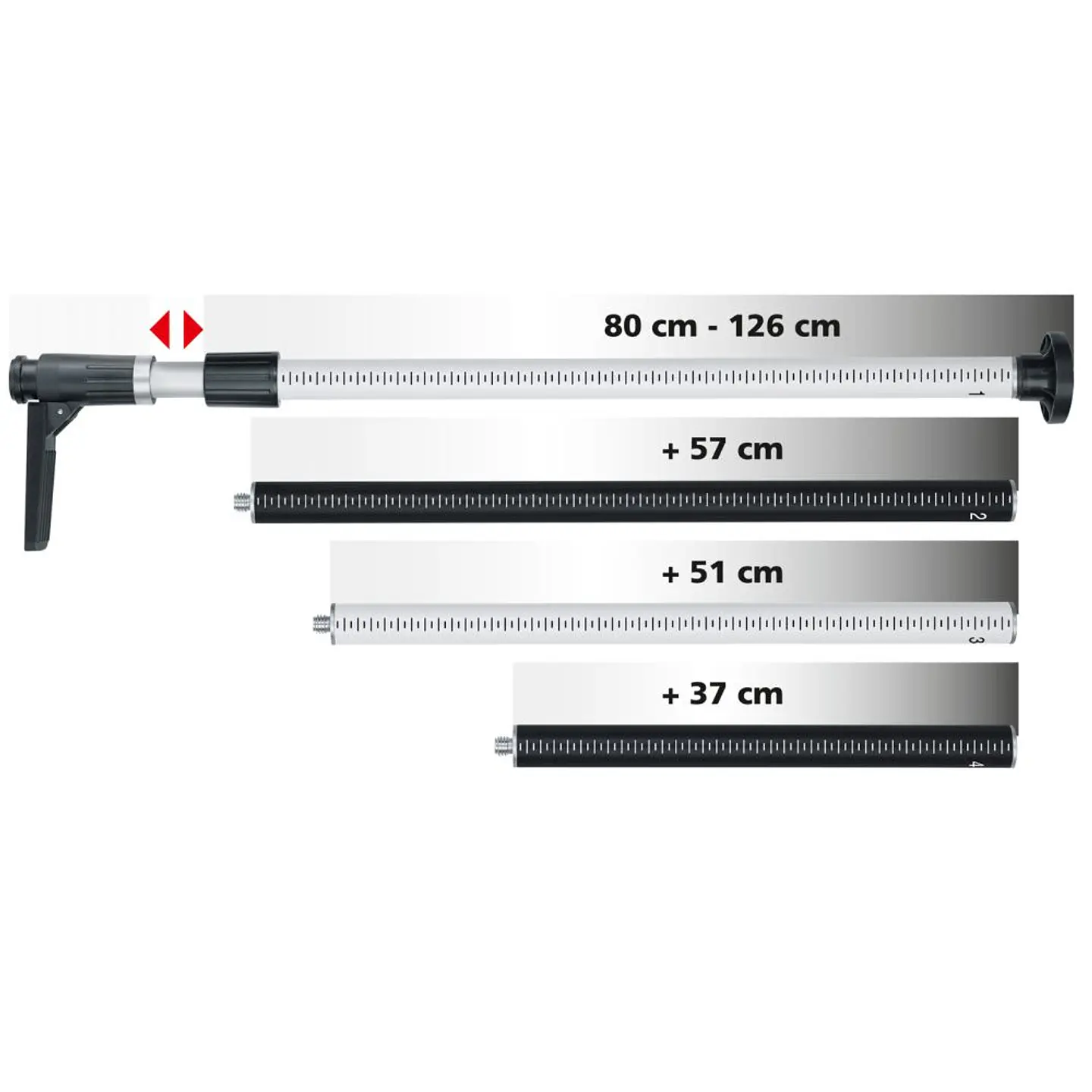 Tripé/Poste Telescópio para Nível Laser TELEPOD 270 cm LASERLINER 2