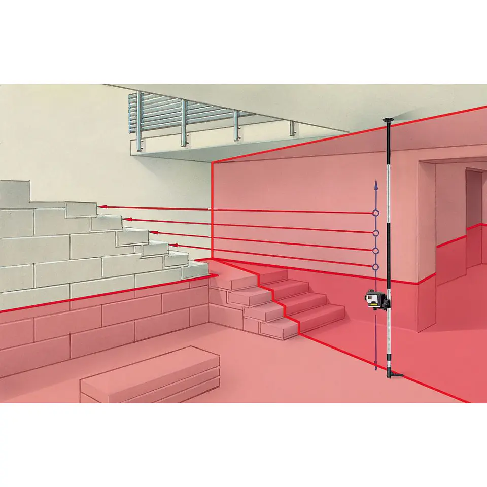 Tripé/Poste Telescópio para Nível Laser TELEPOD 270 cm LASERLINER 5
