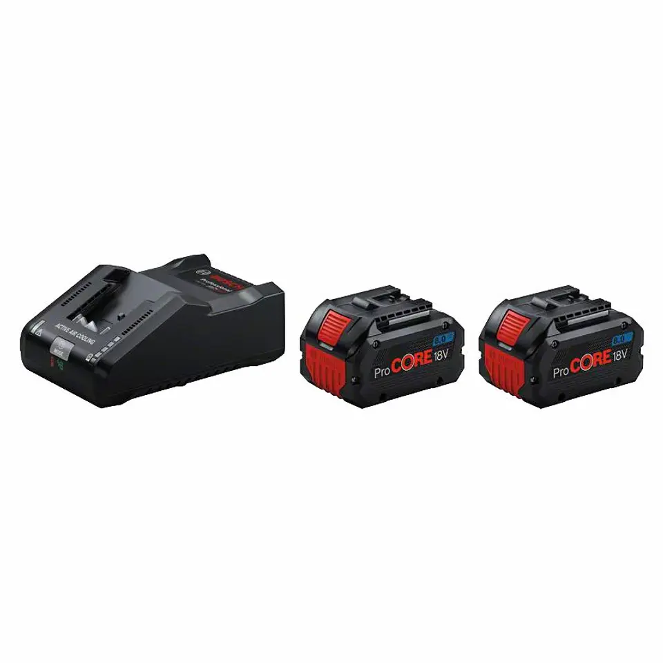 Conjunto 2 baterias ProCORE18V 8.0Ah + carregador GAL 18V-160 BOSCH 1