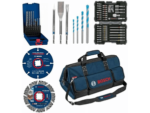 Conjunto de acessórios para construção com Bolsa transporte BOSCH
