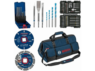 Conjunto de acessórios para construção com Bolsa transporte BOSCH