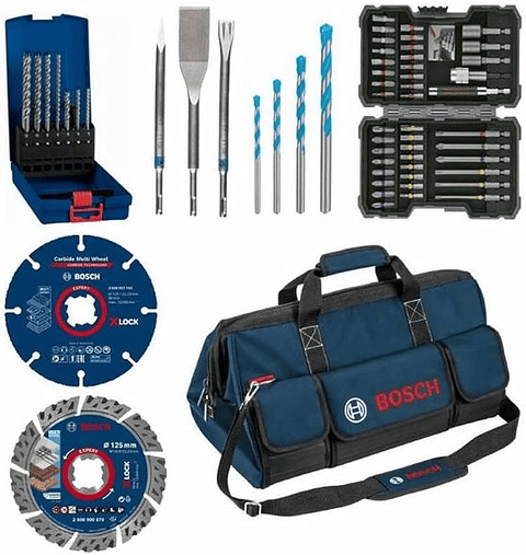Conjunto de acessórios para construção com Bolsa transporte BOSCH