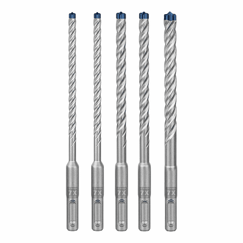 Conjunto de 5 brocas para betão e alvenaria EXPERT SDS Plus-7X BOSCH