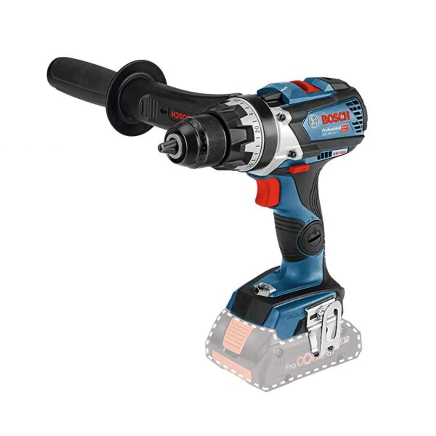 Aparafusadora/berbequim sem fio GSR 18V-110 C + 3 Baterias ProCORE18V 4.0Ah BOSCH 2