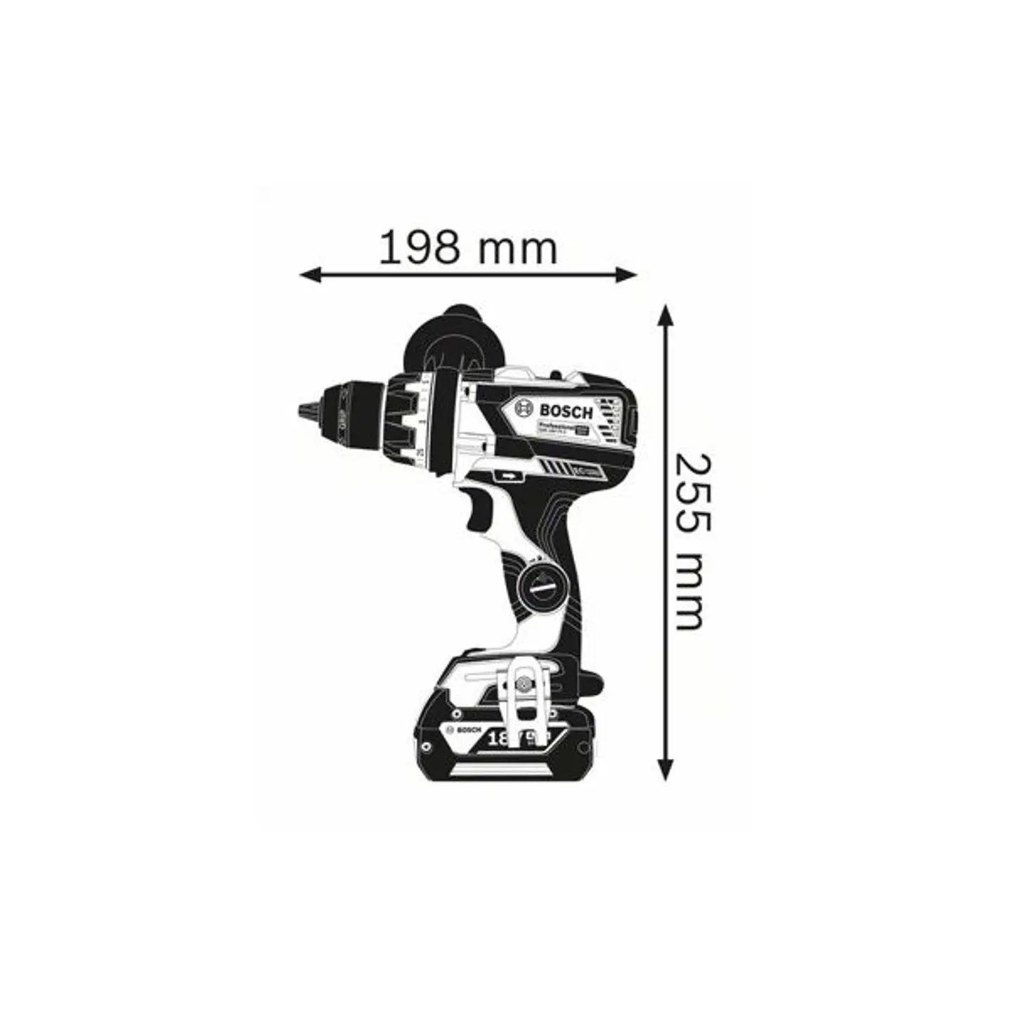 Aparafusadora/berbequim sem fio GSR 18V-110 C + 3 Baterias ProCORE18V 4.0Ah BOSCH 3