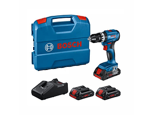 Aparafusadora/Berbequim com percussão sem fio GSB 18V-45 + 3 Baterias ProCORE18V 4.0Ah + Mala L-CASE BOSCH