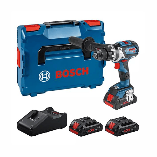 Aparafusadora berbequim sem fio GSB 18V-110 C + 3 ProCORE18V 4.0Ah + Mala L-BOXX BOSCH 1