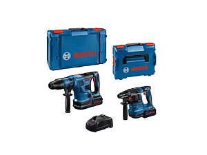KIT 2 Martelos perfuradores sem fio GBH 18V-22 (SDS Plus) + GBH 18V-36 C (SDS Max) + 2x ProCORE18V 8.0Ah BOSCH
