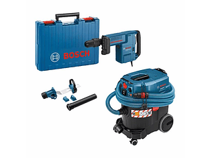 Conjunto Martelo demolidor SDS MAX GSH 11 E + Aspirador GAS 35 M AFC + Acessorio Aspiração GDE MAX BOSCH