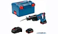 Serra sabre GSA 18V-LI + 2 baterias GBA 18V 5.0Ah + Carregador EM L-BOXX 238 BOSCH - Thumbnail 1
