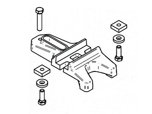 Suporte Fixação para Trilho Guia Eibenstock
