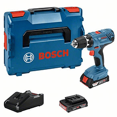 Aparafusadora Berbequim GSR 18V-21 + 2 baterias 18V 2.0Ah + Carregador  BOSCH 