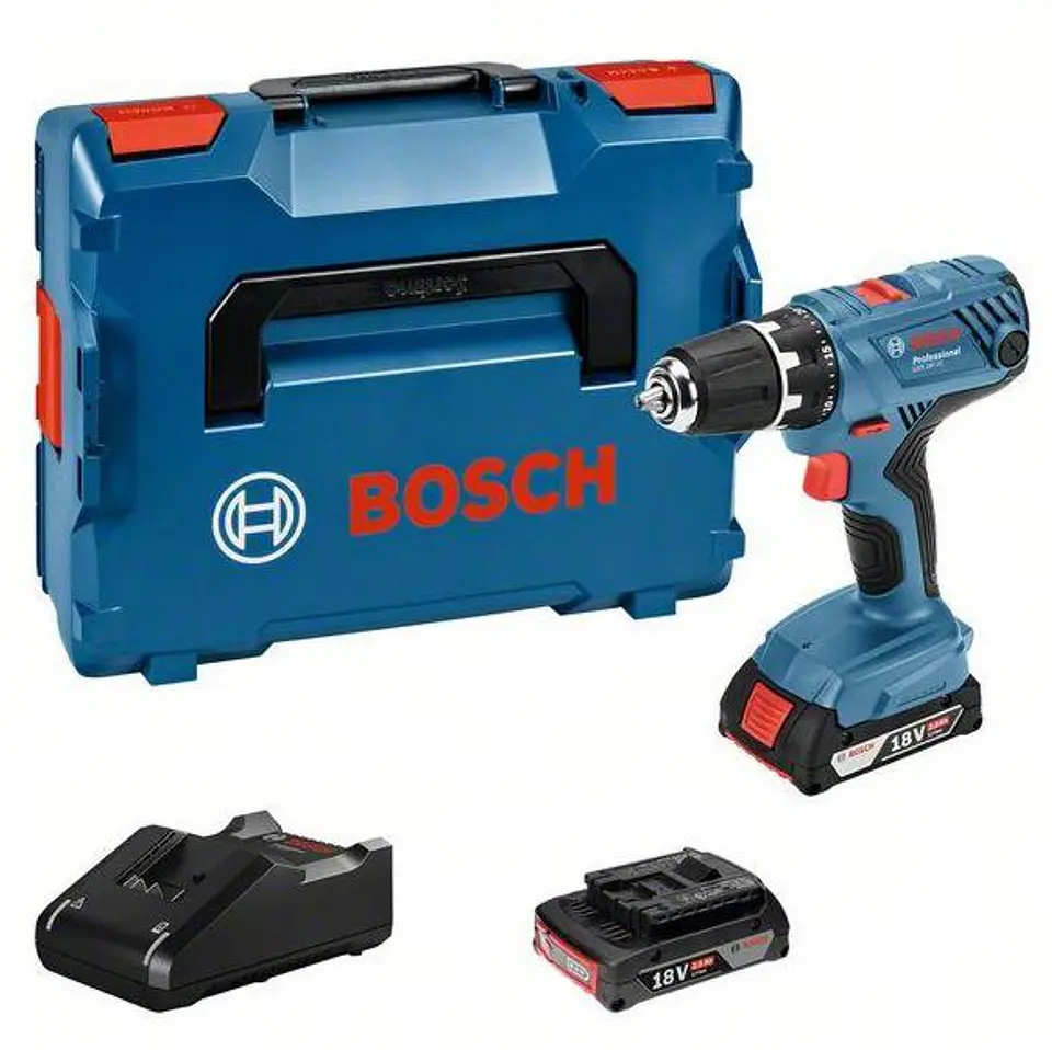 Aparafusadora Berbequim GSR 18V-21 + 2 baterias 18V 2.0Ah + Carregador  BOSCH  1