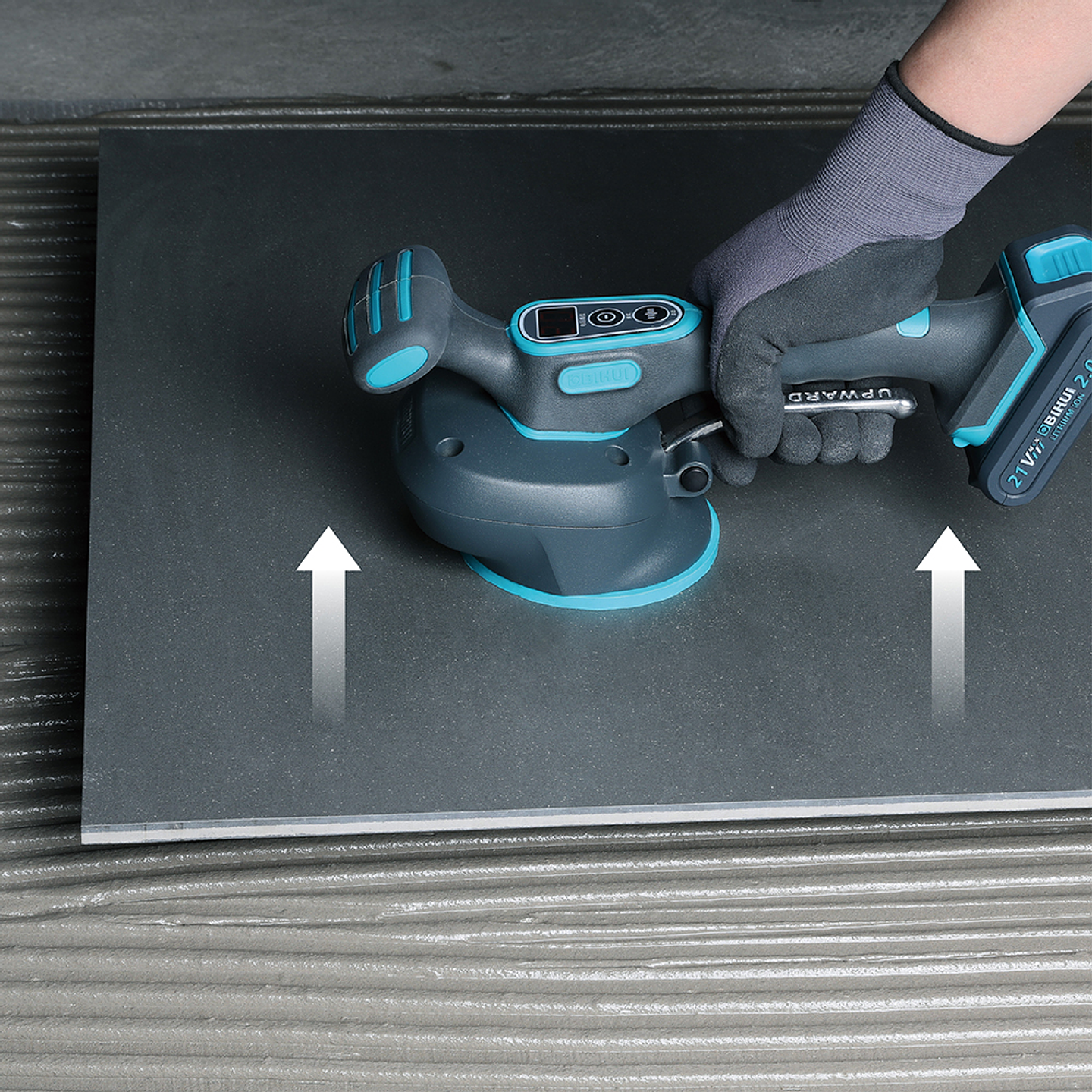 Nivelador/Batedor de Azulejo Vibratório 21V + 2 Baterias 21V LFTBA-2 BIHUI  4