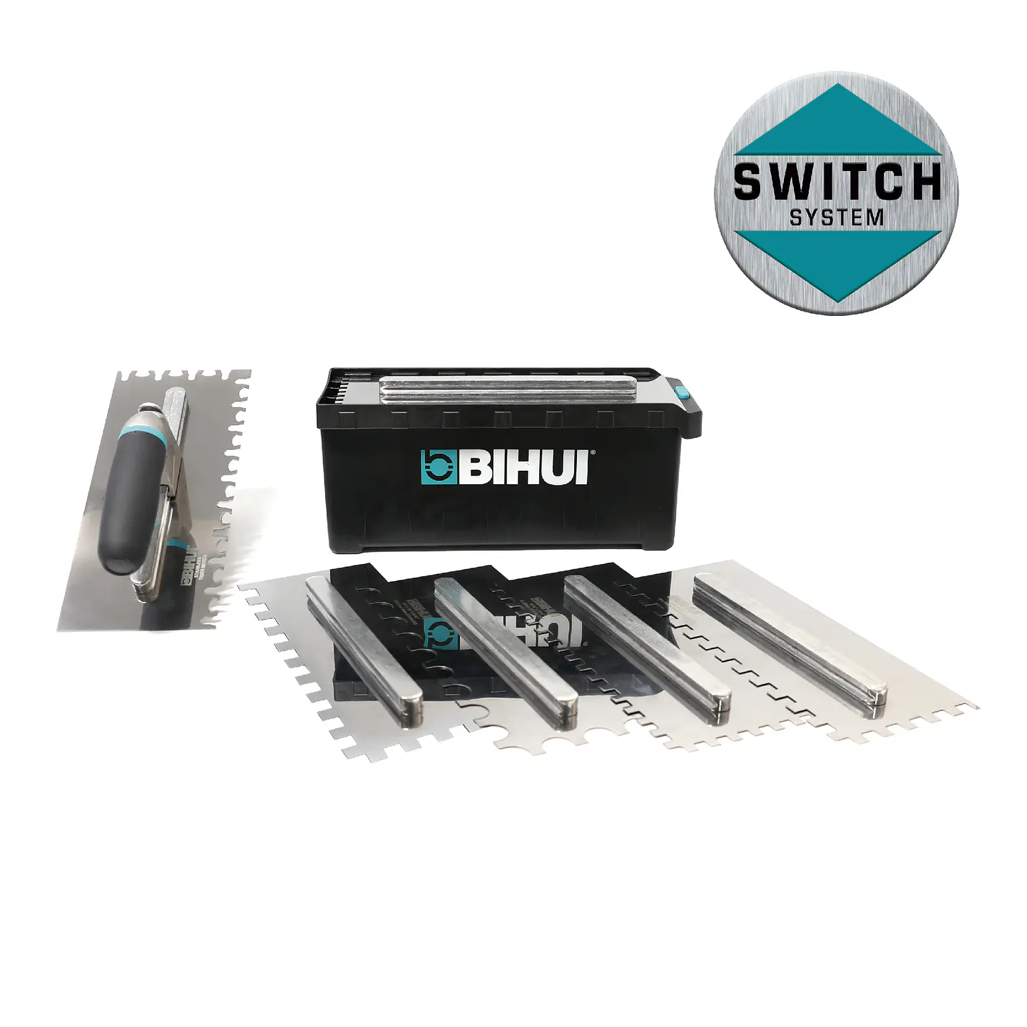 Sistema de 6 Espátulas Dentadas em Aço Inox PTSJG8 BIHUI 1