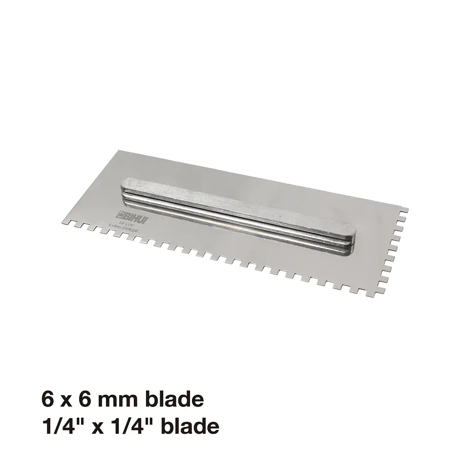 Sistema de 6 Espátulas Dentadas em Aço Inox PTSJG8 BIHUI 3
