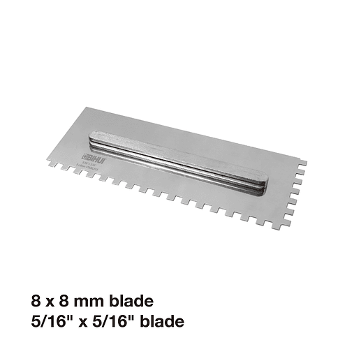 Sistema de 6 Espátulas Dentadas em Aço Inox PTSJG8 BIHUI 4