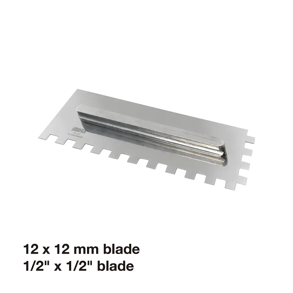 Sistema de 6 Espátulas Dentadas em Aço Inox PTSJG8 BIHUI 6