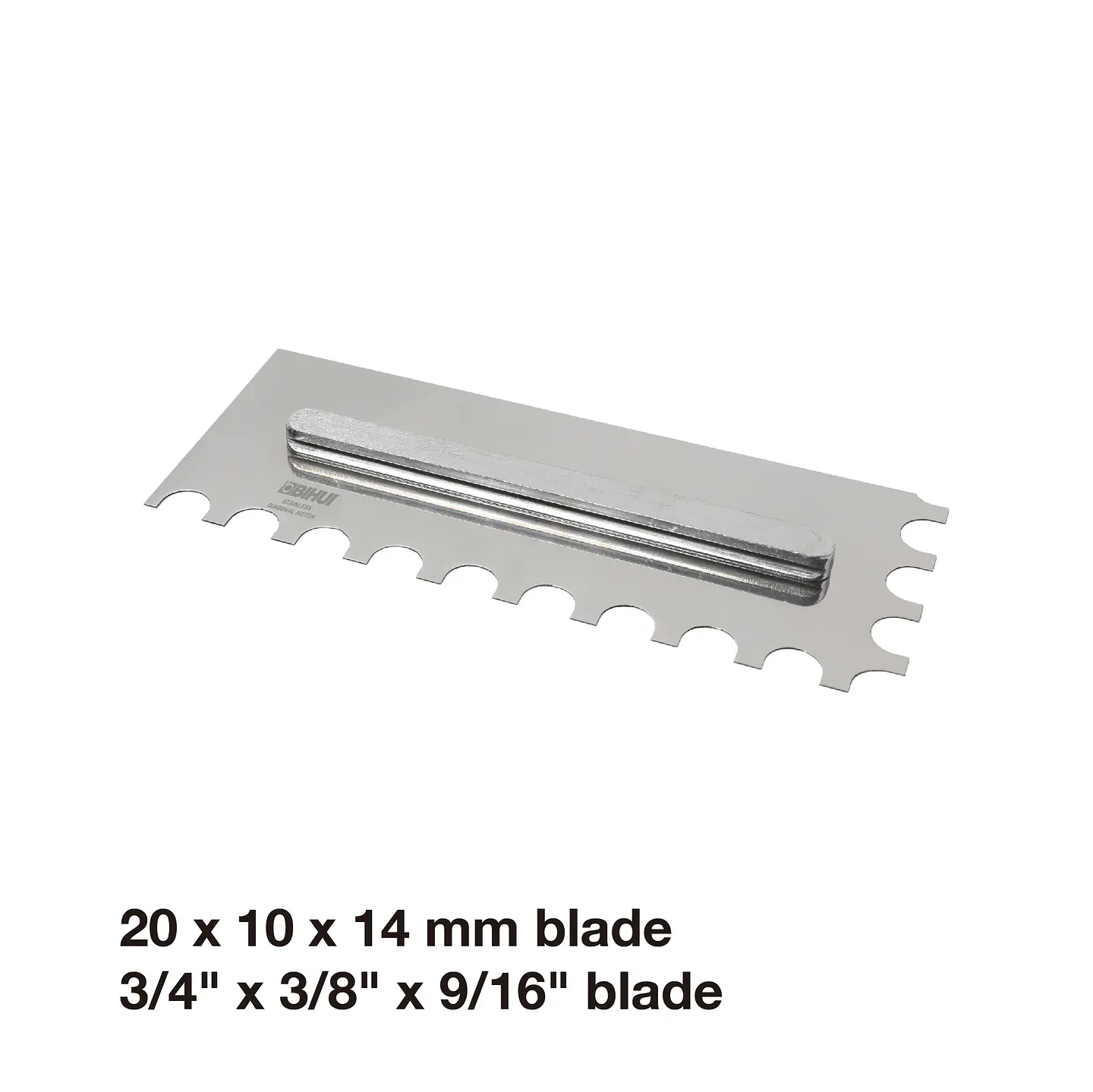 Sistema de 6 Espátulas Dentadas em Aço Inox PTSJG8 BIHUI 7